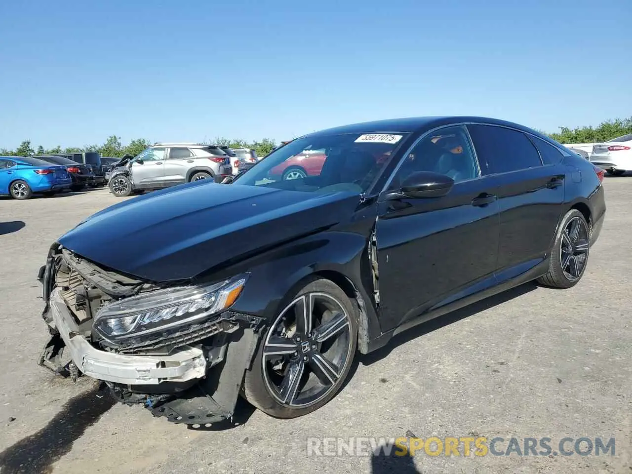 1 Photograph of a damaged car 1HGCV1F31LA137504 HONDA ACCORD 2020