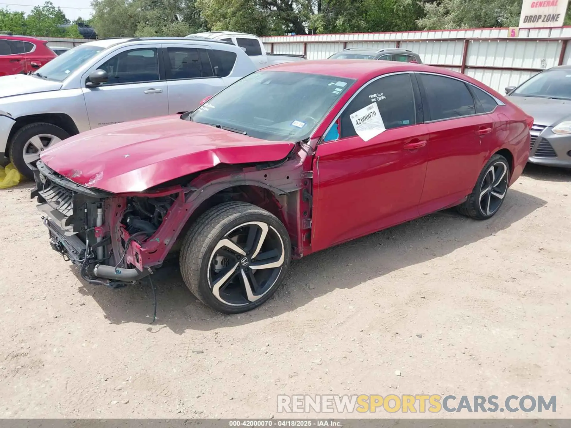 2 Photograph of a damaged car 1HGCV1F33LA004100 HONDA ACCORD 2020