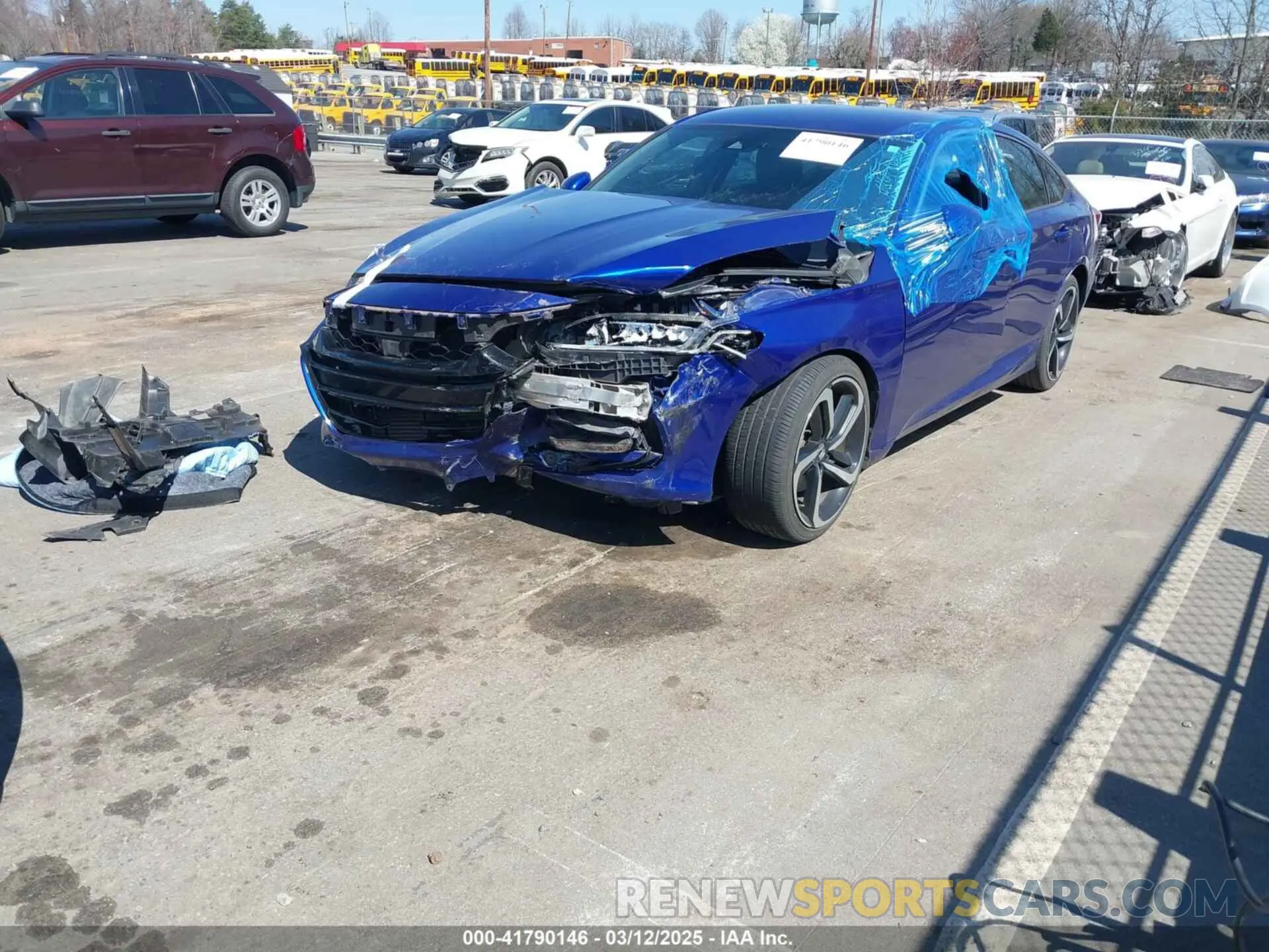 2 Photograph of a damaged car 1HGCV1F33LA057329 HONDA ACCORD 2020