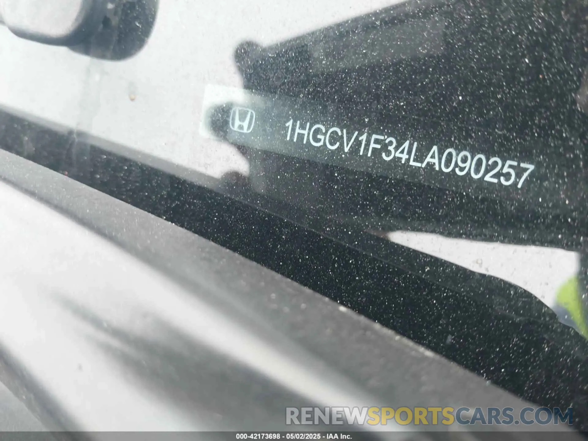 9 Фотография поврежденного автомобиля 1HGCV1F34LA090257 HONDA ACCORD 2020