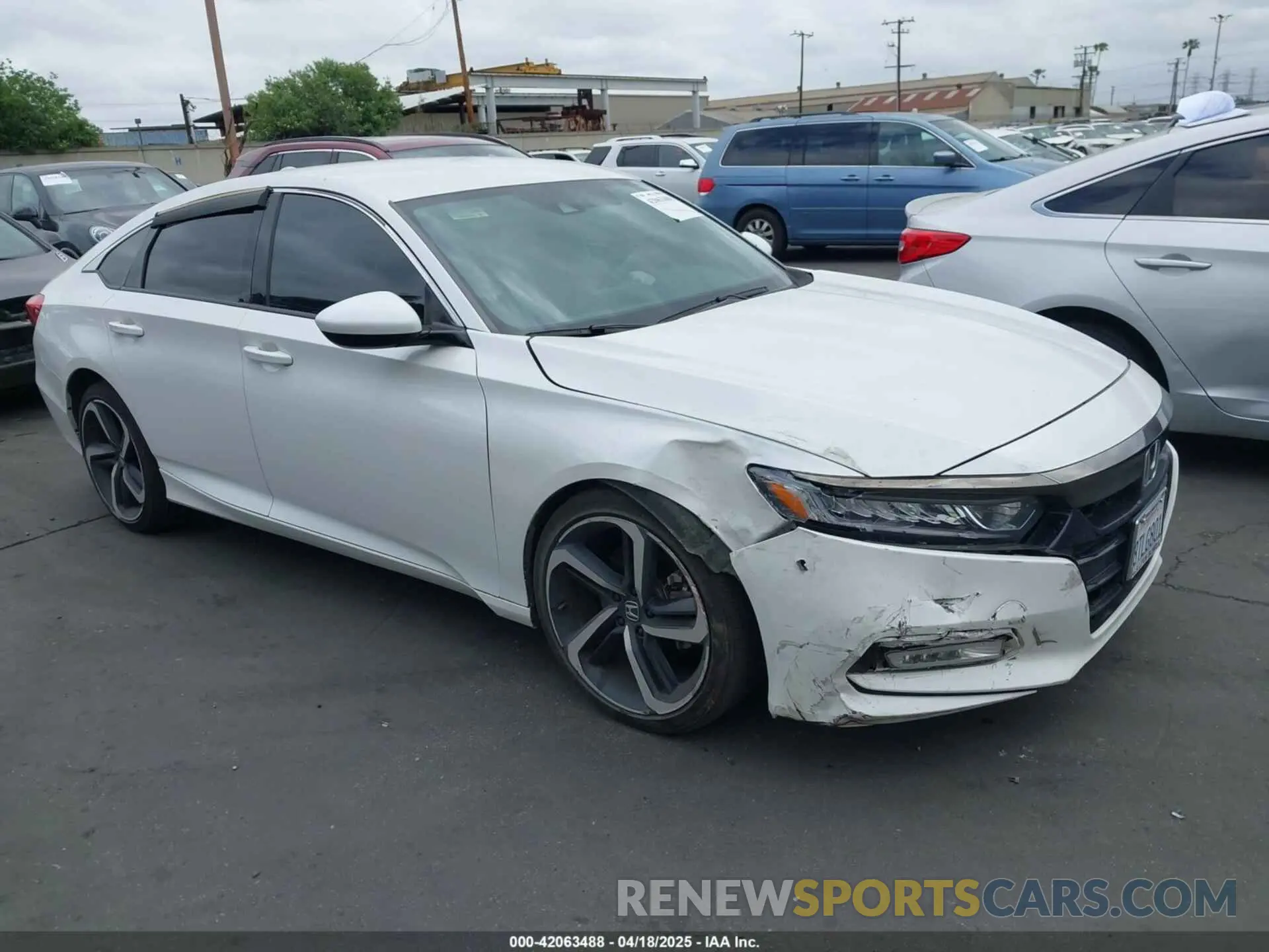 1 Photograph of a damaged car 1HGCV1F37LA117726 HONDA ACCORD 2020