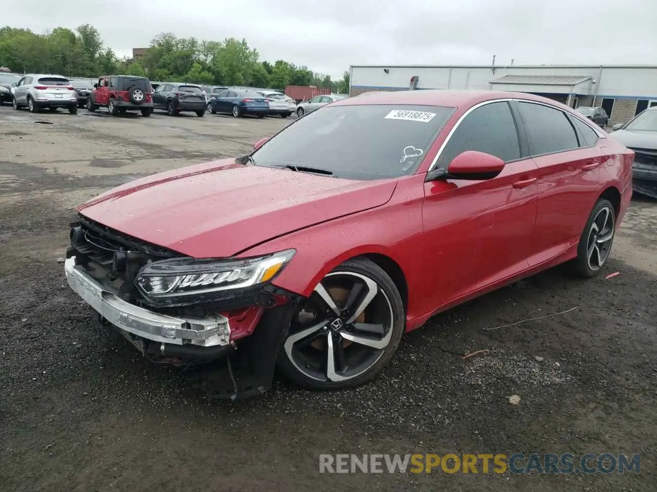 1 Photograph of a damaged car 1HGCV1F38LA136365 HONDA ACCORD 2020