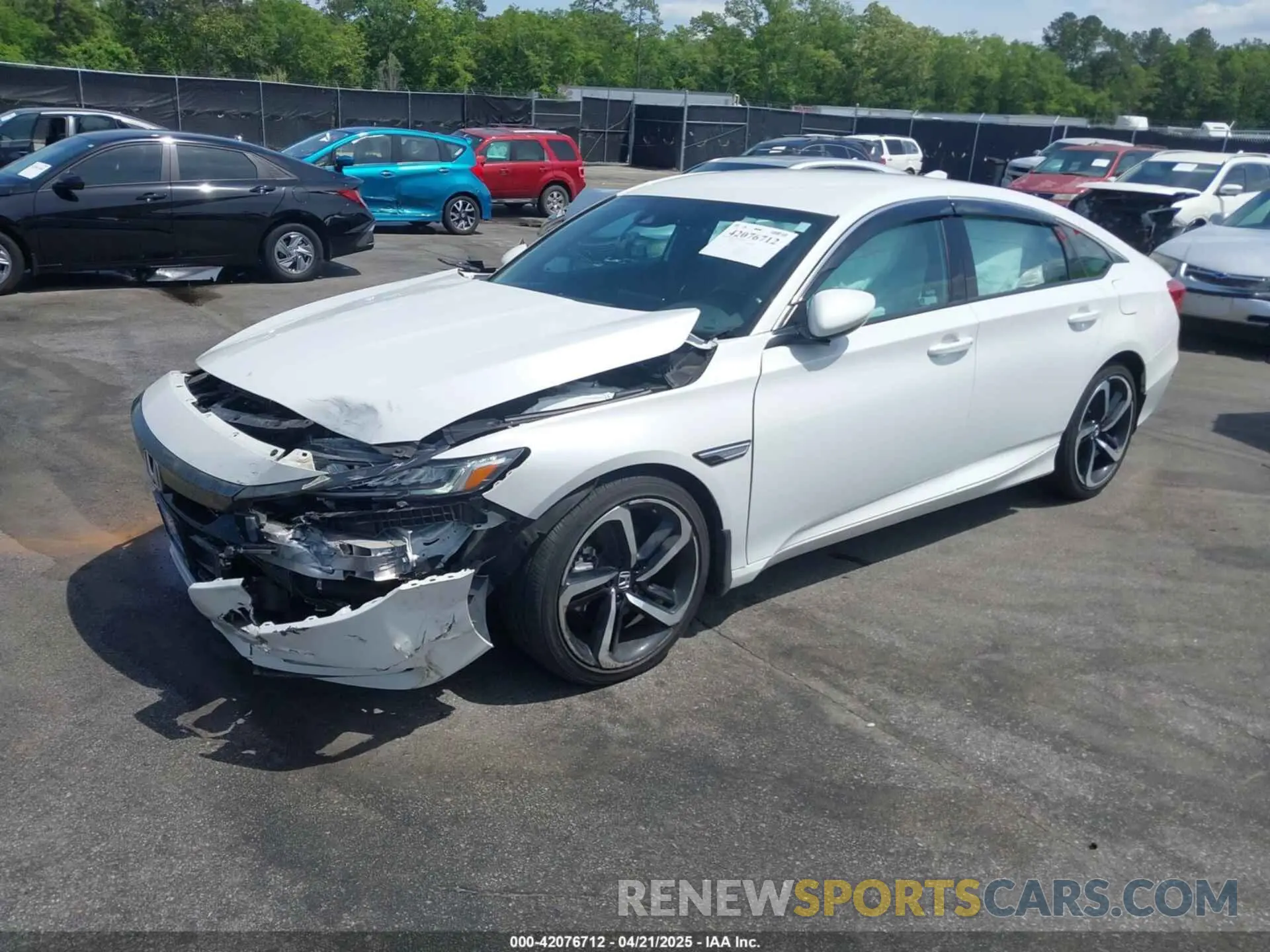 2 Photograph of a damaged car 1HGCV1F38LA157183 HONDA ACCORD 2020