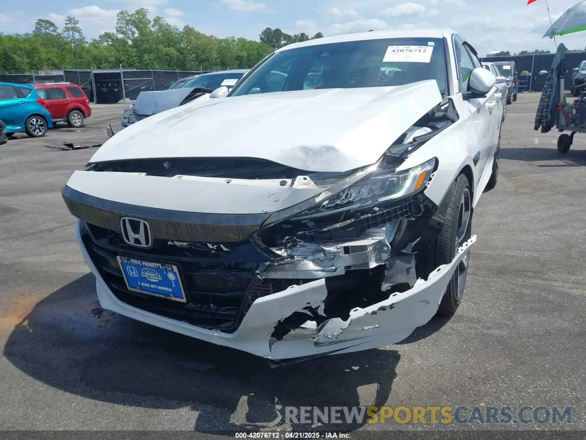 6 Photograph of a damaged car 1HGCV1F38LA157183 HONDA ACCORD 2020