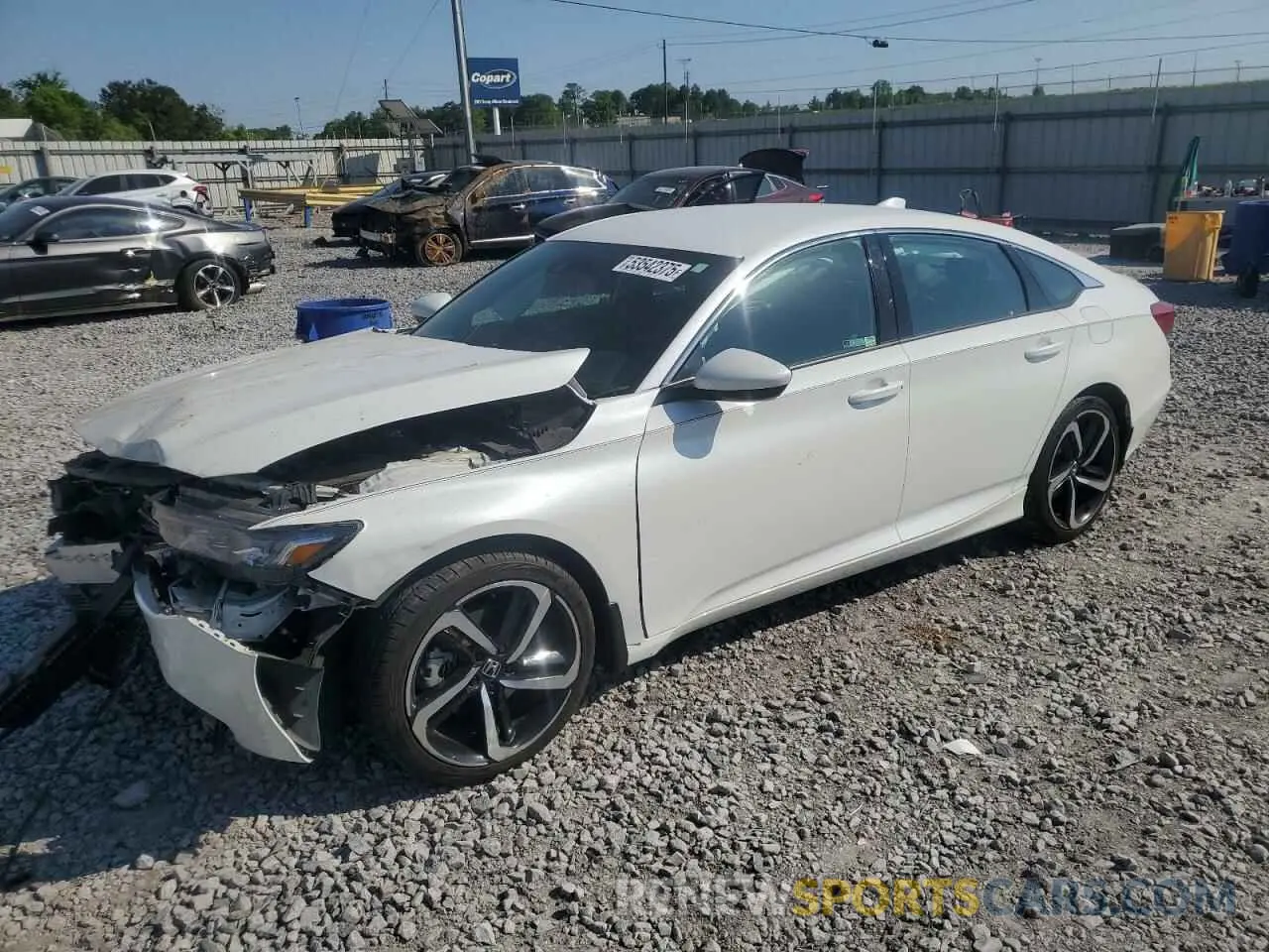 1 Photograph of a damaged car 1HGCV1F39LA141123 HONDA ACCORD 2020