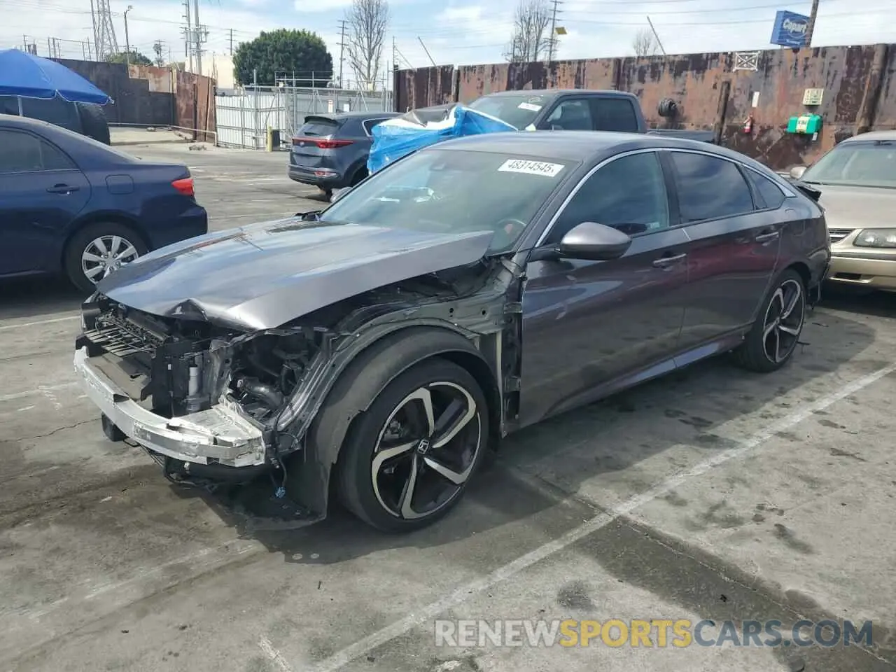 1 Photograph of a damaged car 1HGCV1F3XLA010184 HONDA ACCORD 2020