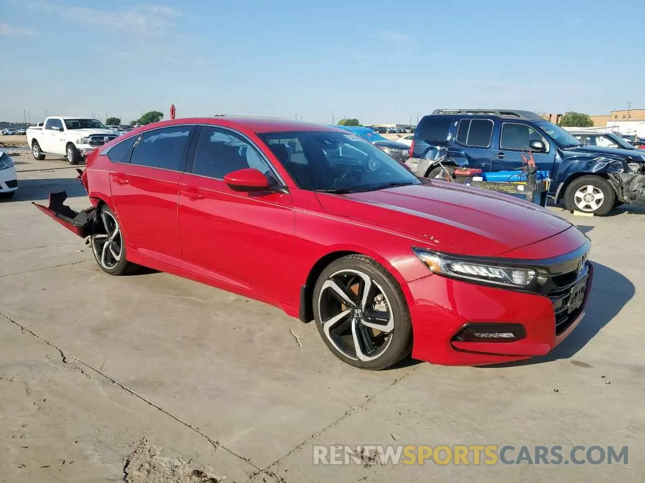 4 Фотография поврежденного автомобиля 1HGCV1F3XLA047218 HONDA ACCORD 2020