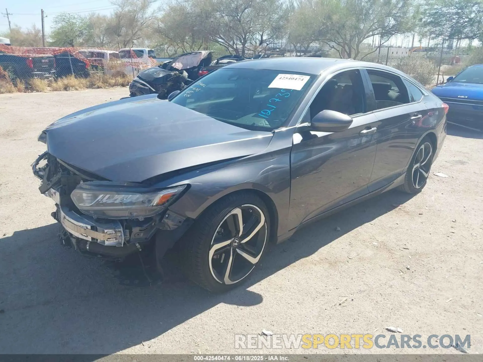 2 Photograph of a damaged car 1HGCV1F3XLA121737 HONDA ACCORD 2020