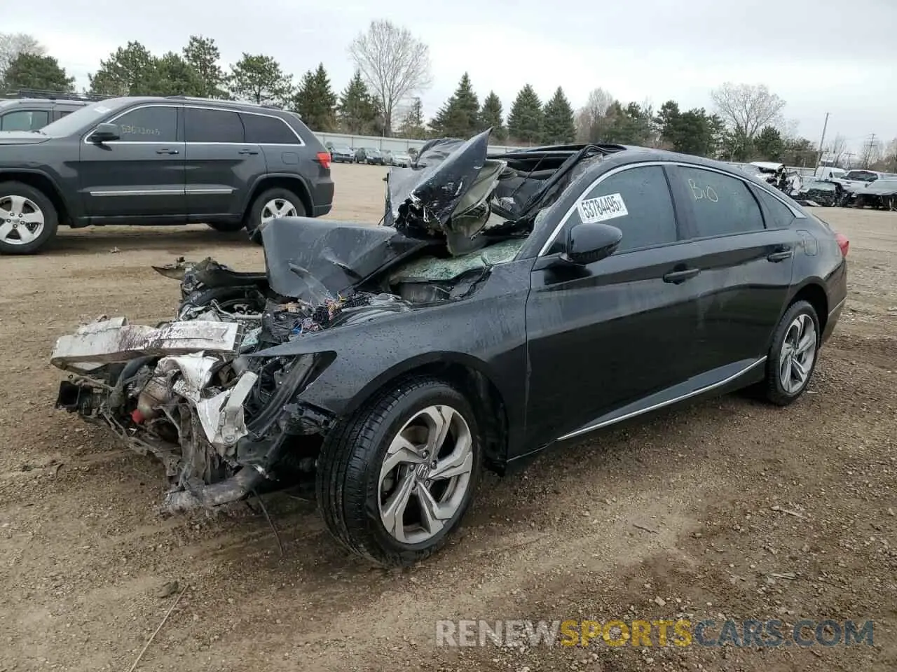 1 Photograph of a damaged car 1HGCV1F57LA093316 HONDA ACCORD 2020