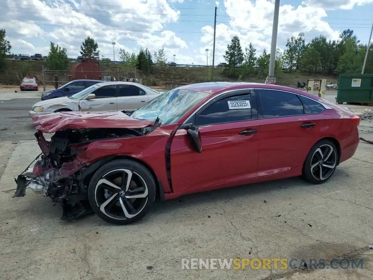 1 Photograph of a damaged car 1HGCV2F34LA015130 HONDA ACCORD 2020
