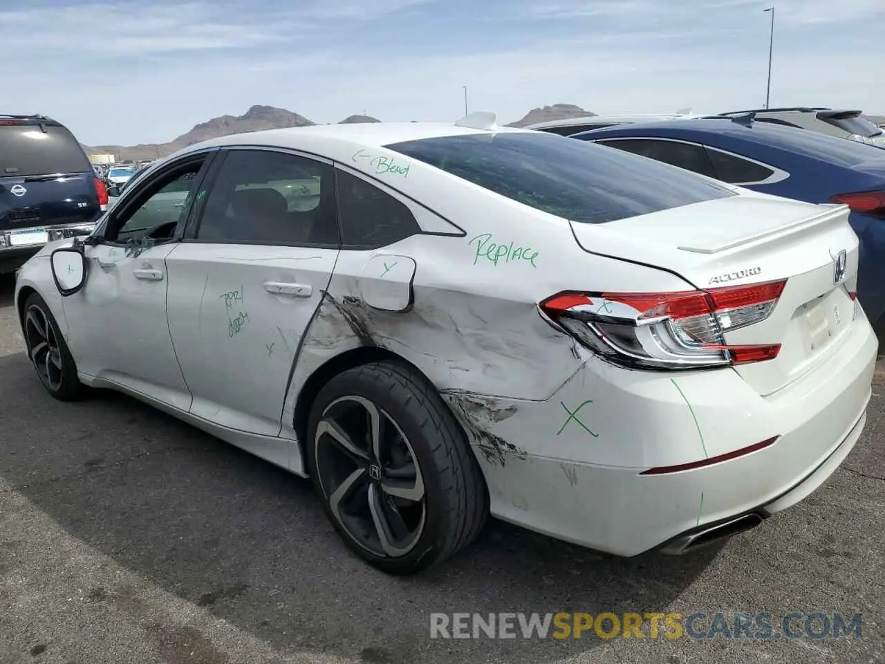 2 Photograph of a damaged car 1HGCV2F37LA015297 HONDA ACCORD 2020