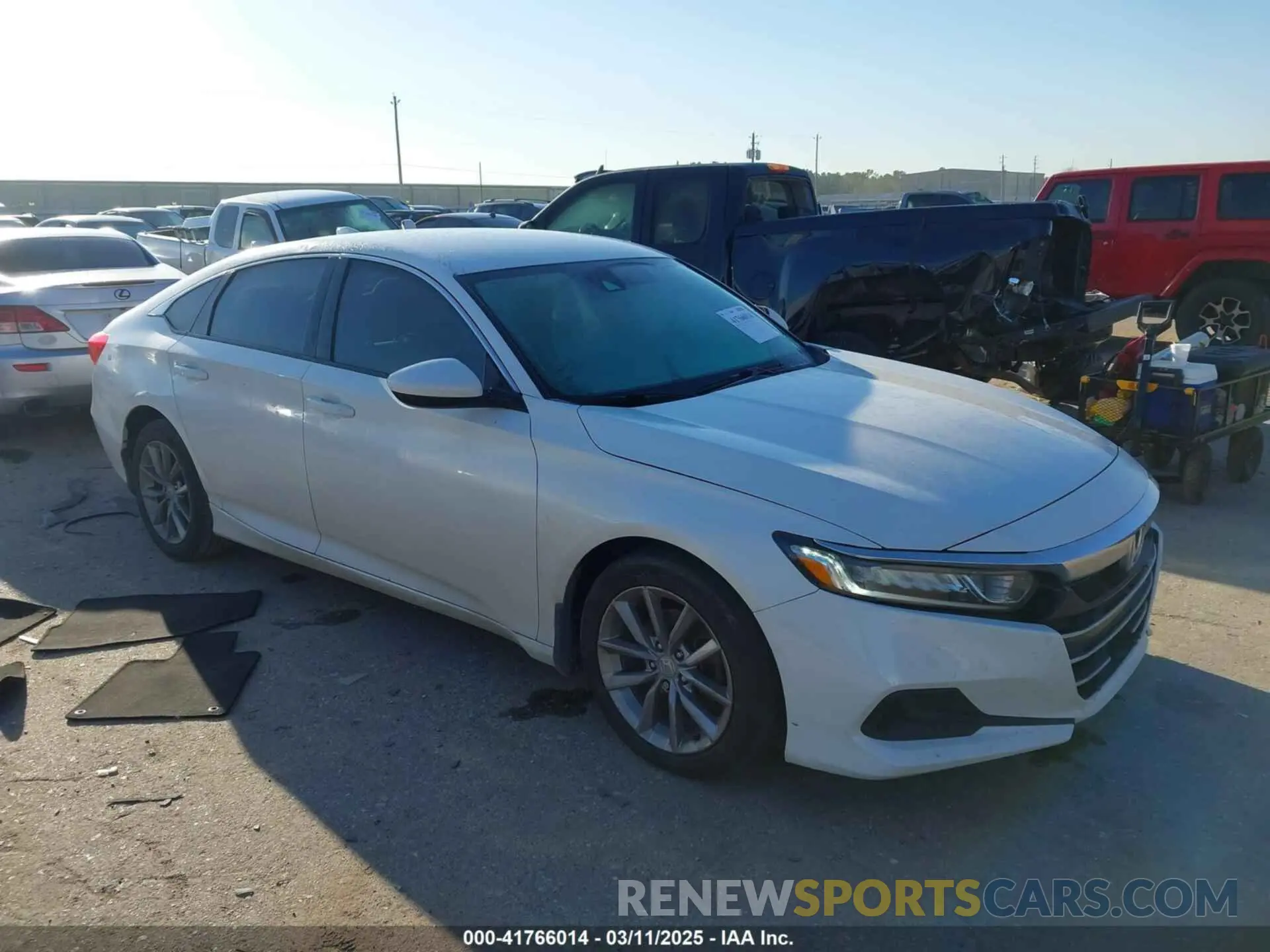 1 Photograph of a damaged car 1HGCV1F13MA018580 HONDA ACCORD 2021