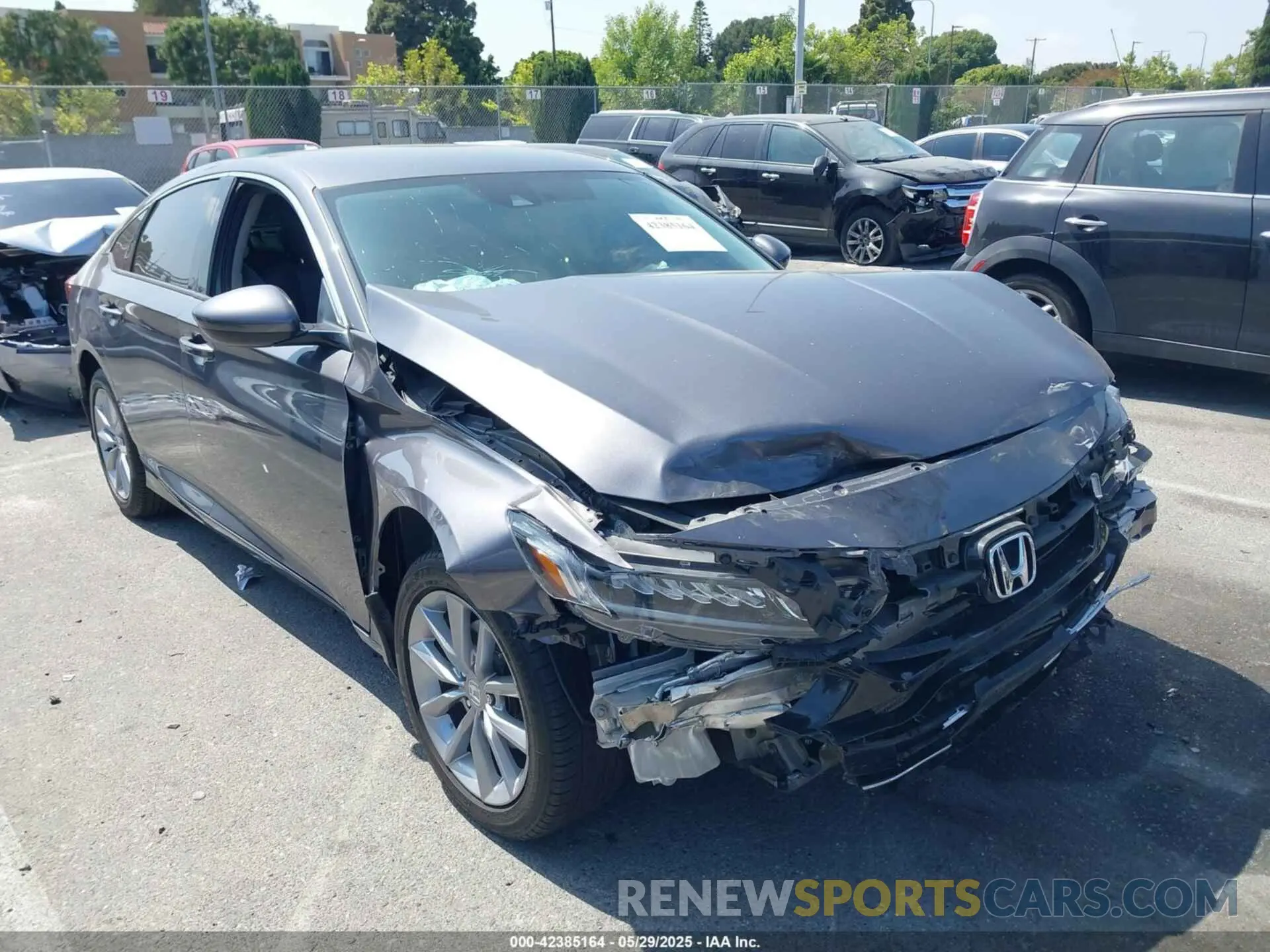 1 Photograph of a damaged car 1HGCV1F15MA117630 HONDA ACCORD 2021