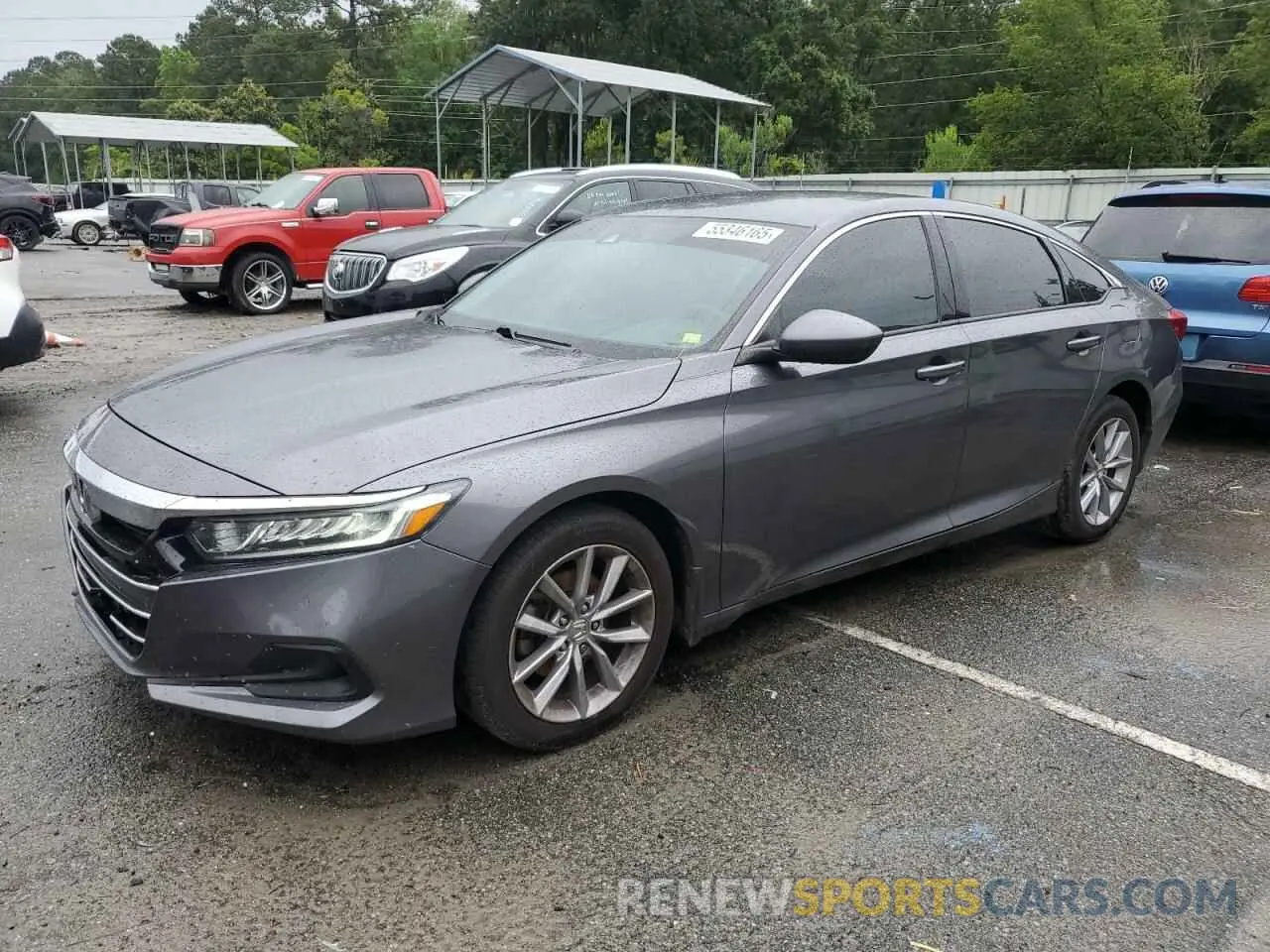 1 Photograph of a damaged car 1HGCV1F16MA004334 HONDA ACCORD 2021