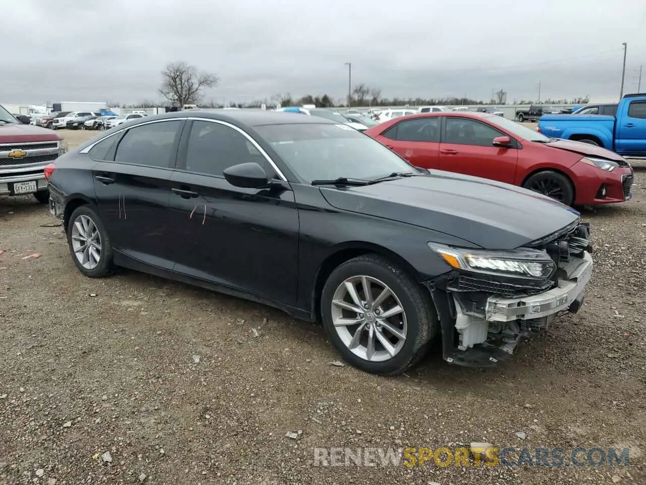 4 Фотография поврежденного автомобиля 1HGCV1F1XMA013134 HONDA ACCORD 2021