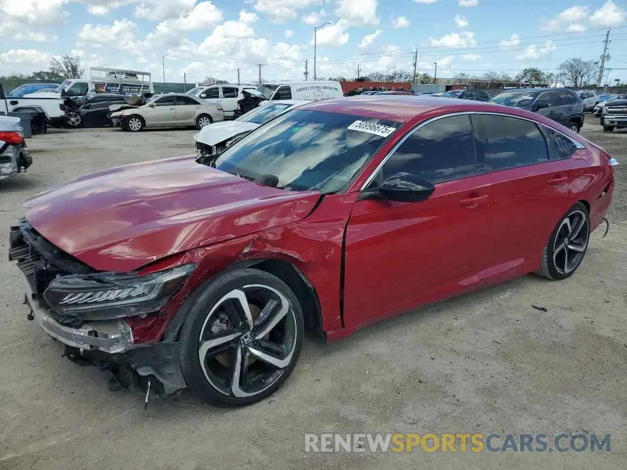 1 Фотография поврежденного автомобиля 1HGCV1F30MA054549 HONDA ACCORD 2021