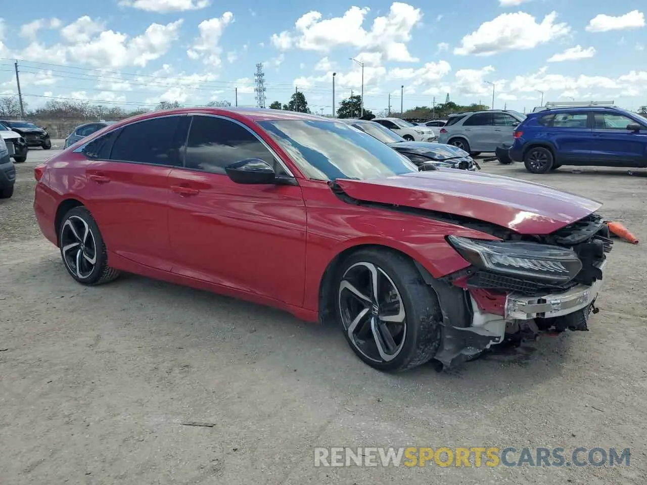 4 Фотография поврежденного автомобиля 1HGCV1F30MA054549 HONDA ACCORD 2021