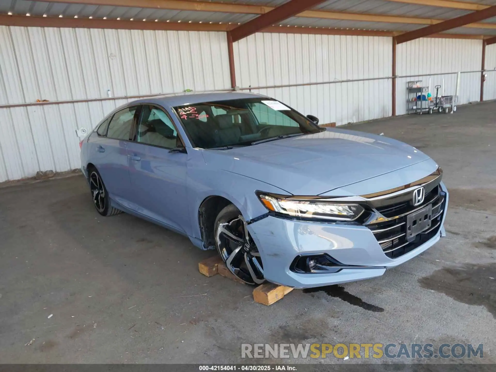 1 Photograph of a damaged car 1HGCV1F31MA075961 HONDA ACCORD 2021