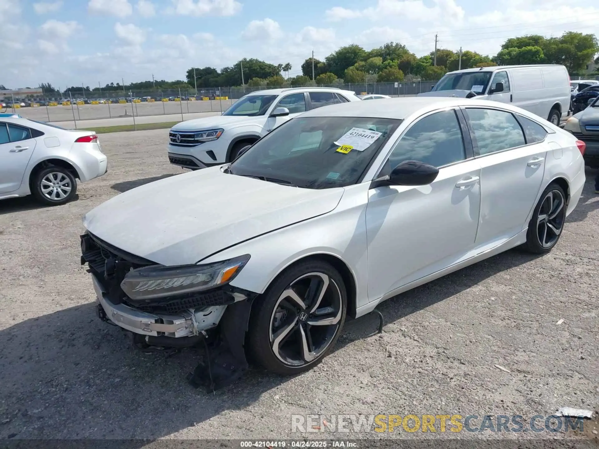 2 Photograph of a damaged car 1HGCV1F32MA072289 HONDA ACCORD 2021