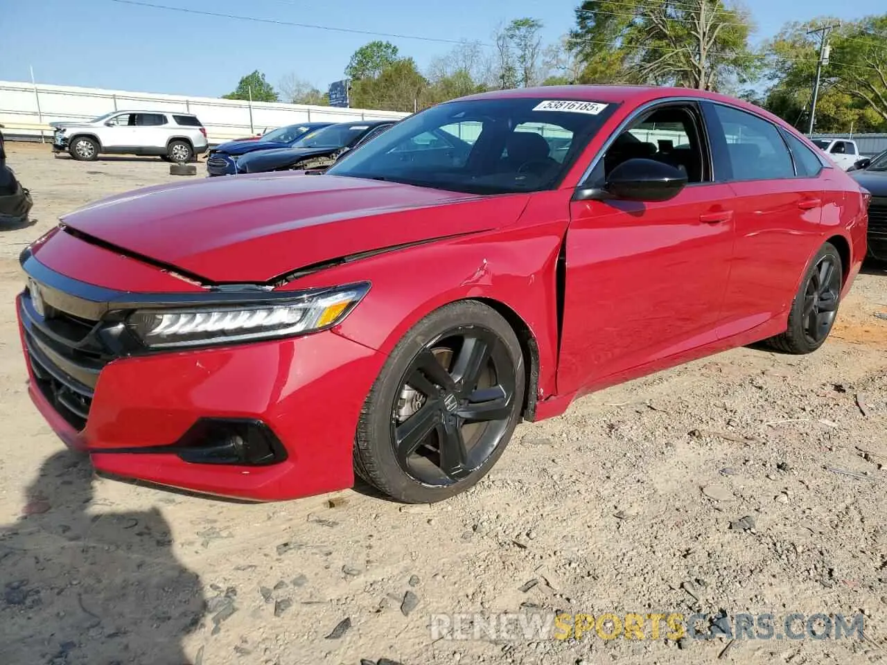 1 Photograph of a damaged car 1HGCV1F32MA080666 HONDA ACCORD 2021