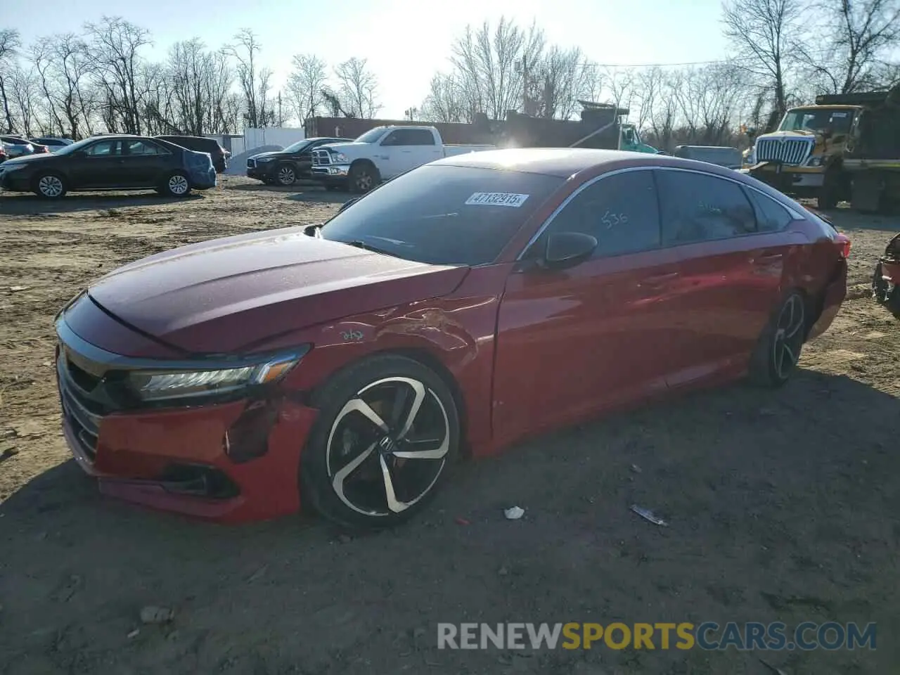 1 Photograph of a damaged car 1HGCV1F33MA082409 HONDA ACCORD 2021
