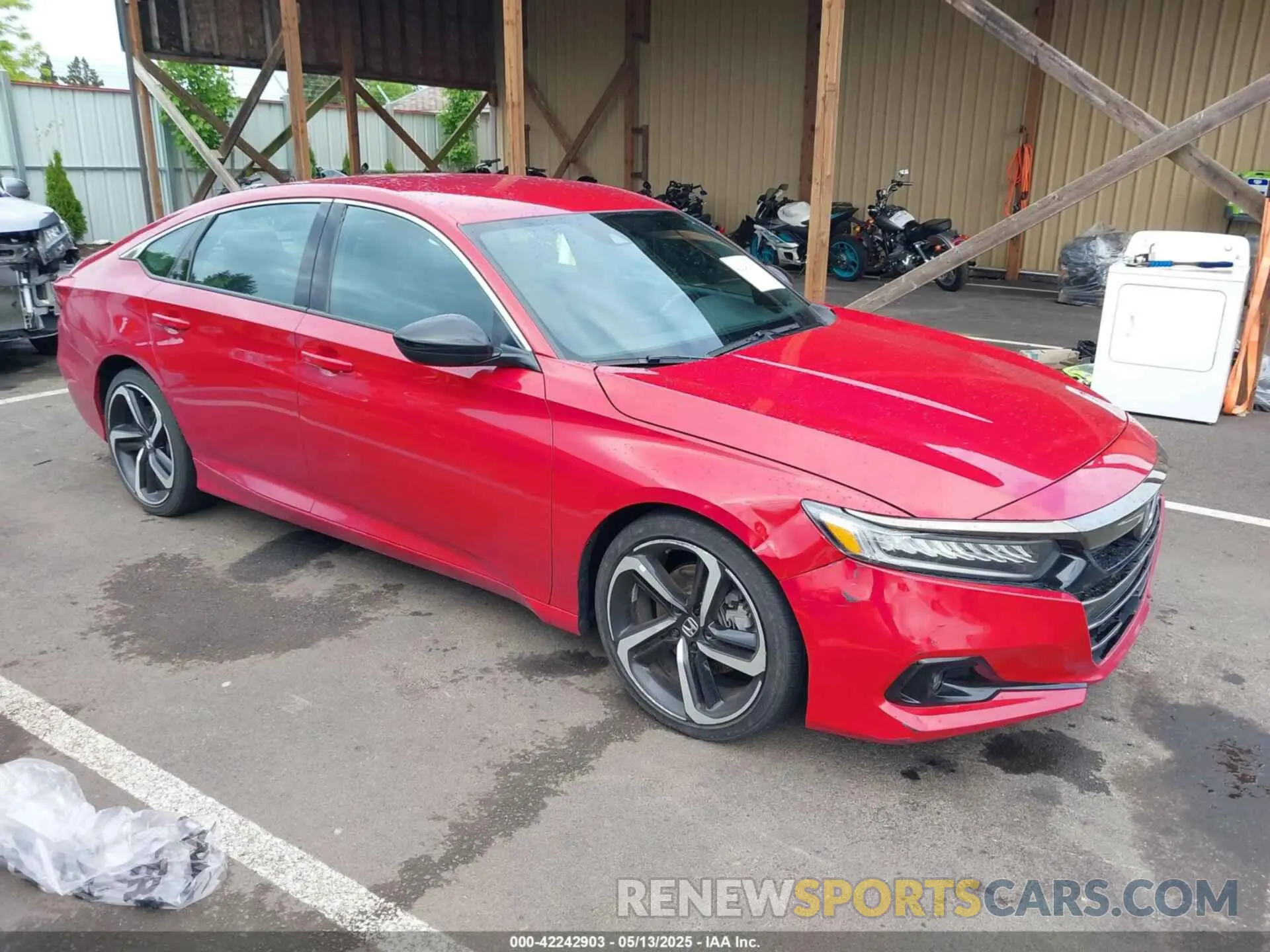 1 Photograph of a damaged car 1HGCV1F33MA101461 HONDA ACCORD 2021