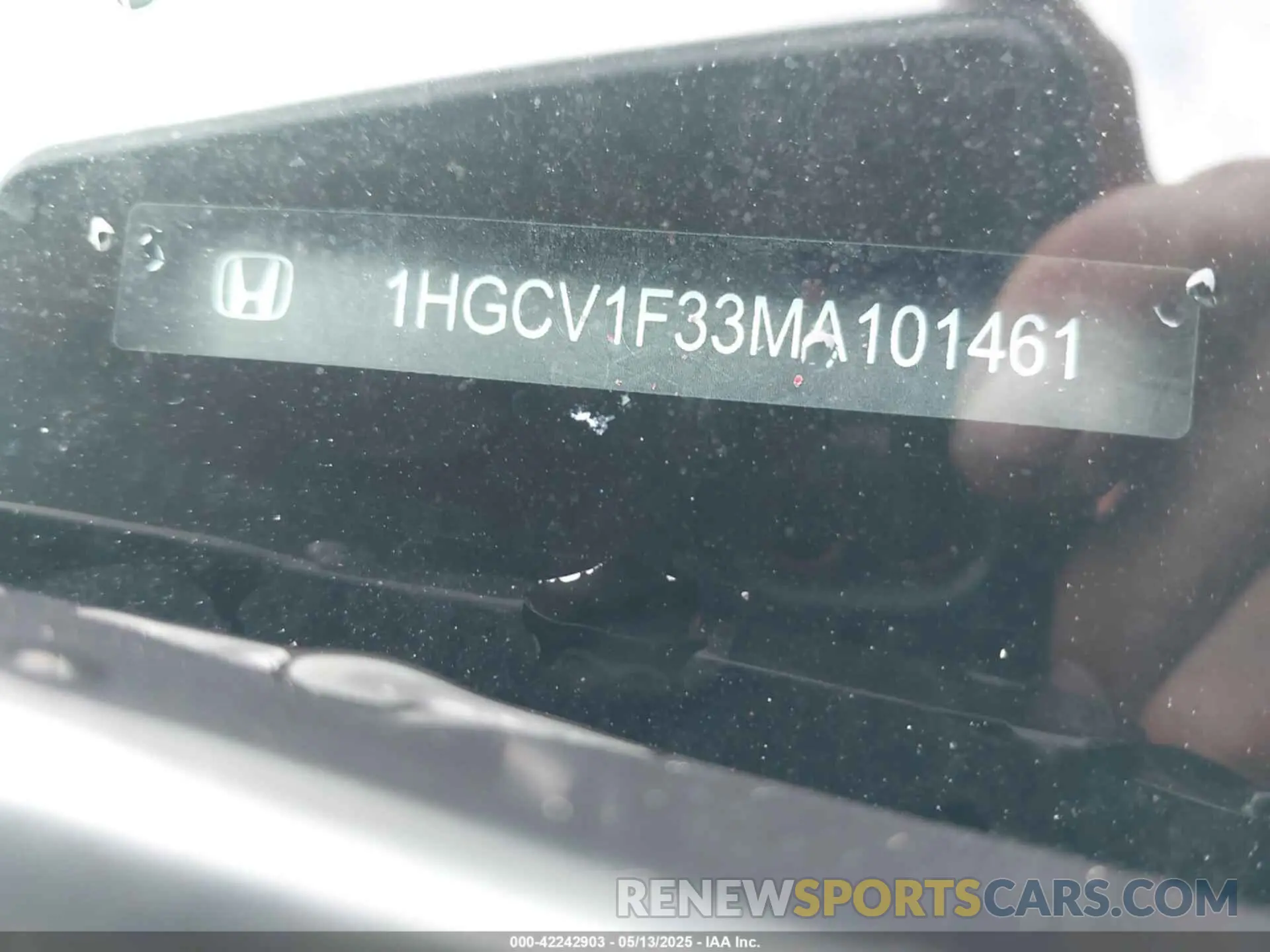 9 Photograph of a damaged car 1HGCV1F33MA101461 HONDA ACCORD 2021