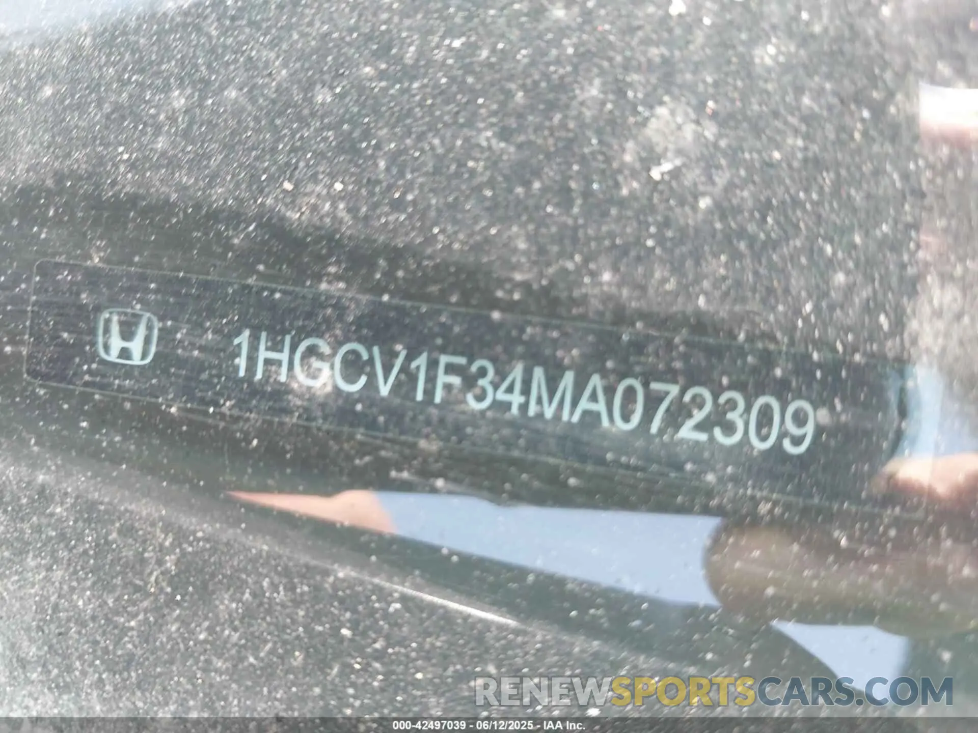17 Фотография поврежденного автомобиля 1HGCV1F34MA072309 HONDA ACCORD 2021