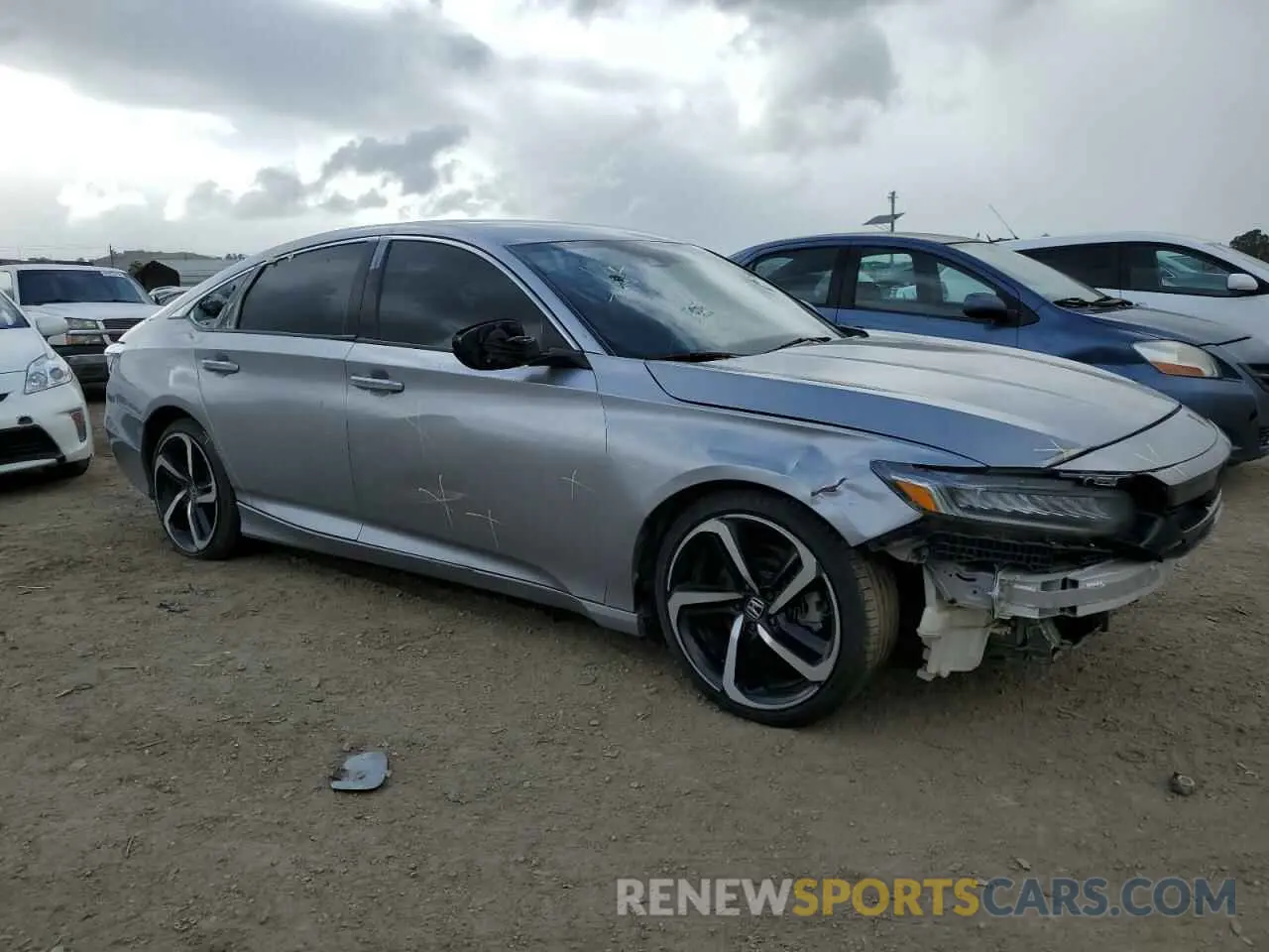 4 Фотография поврежденного автомобиля 1HGCV1F34MA078398 HONDA ACCORD 2021