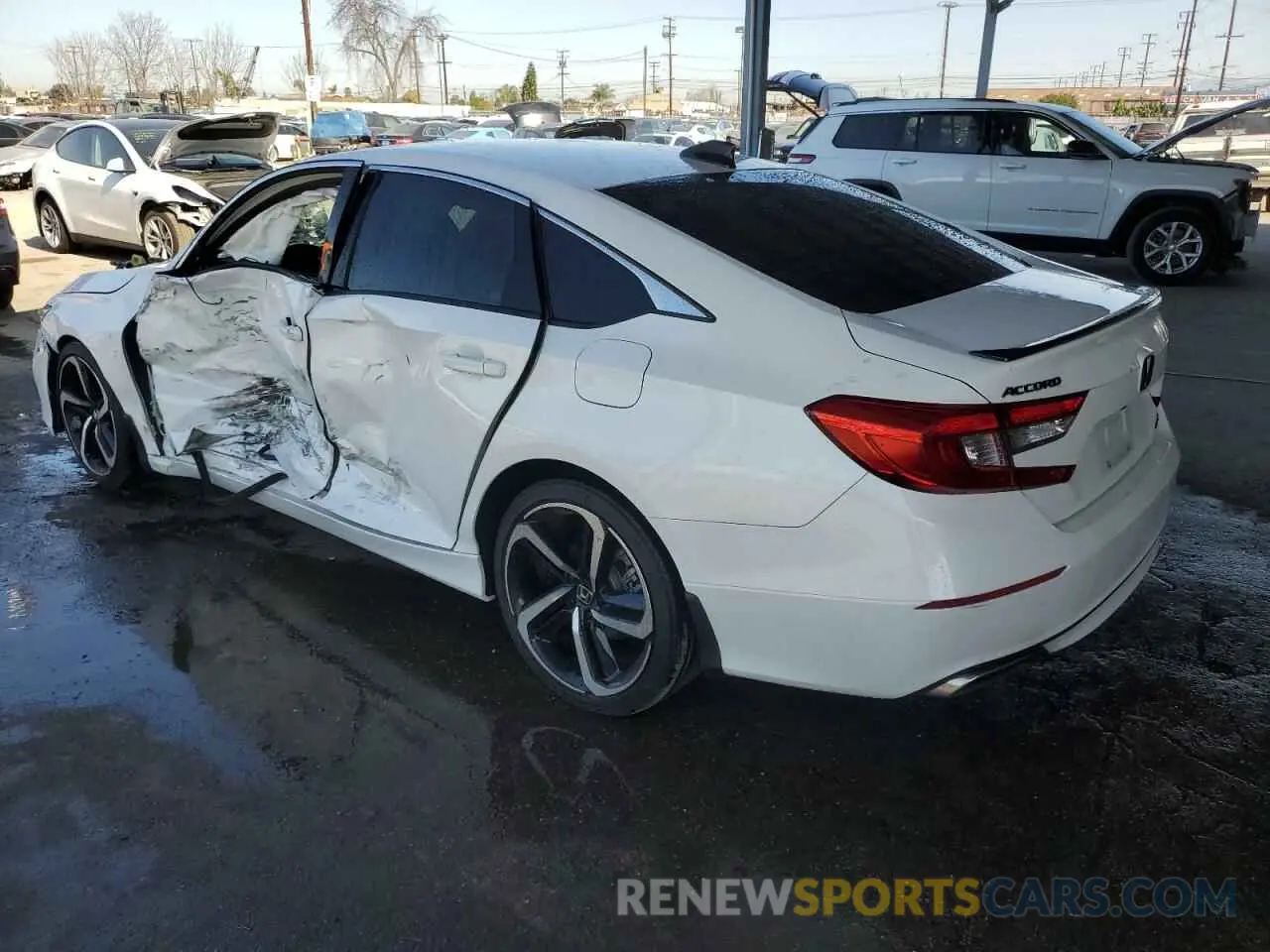 2 Фотография поврежденного автомобиля 1HGCV1F34MA095668 HONDA ACCORD 2021