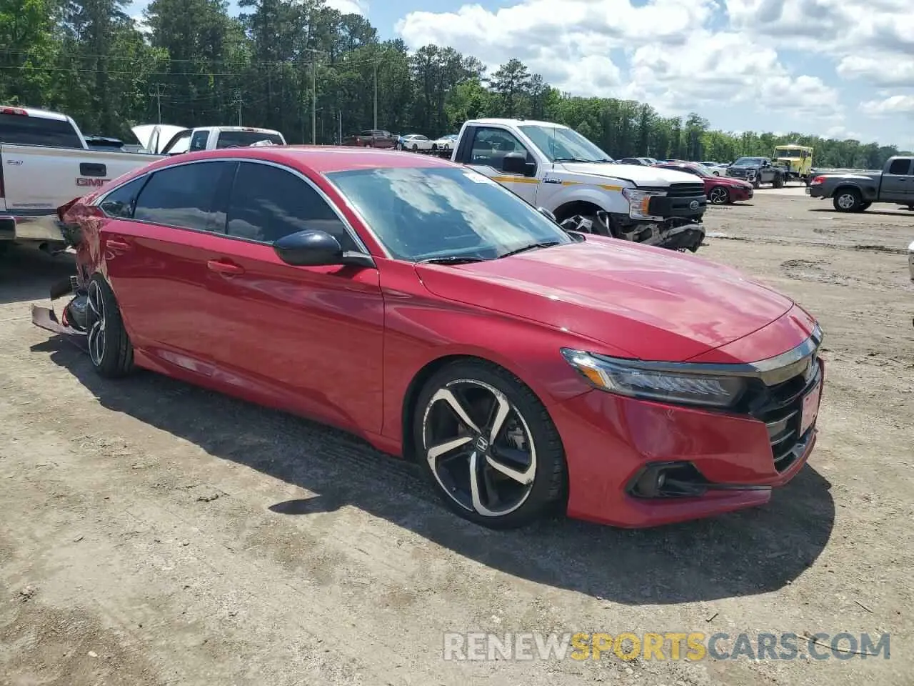 4 Photograph of a damaged car 1HGCV1F37MA080680 HONDA ACCORD 2021