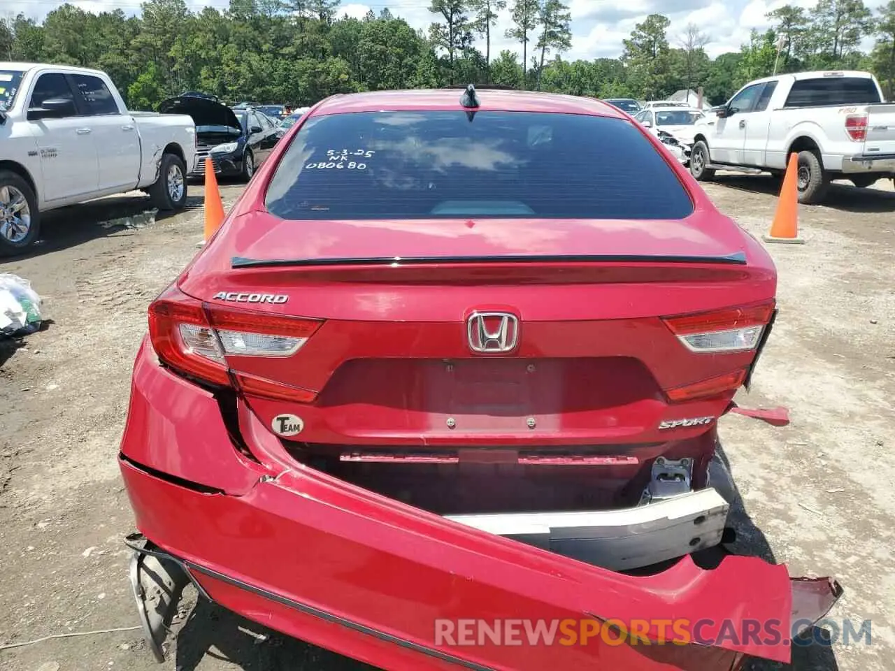 6 Photograph of a damaged car 1HGCV1F37MA080680 HONDA ACCORD 2021