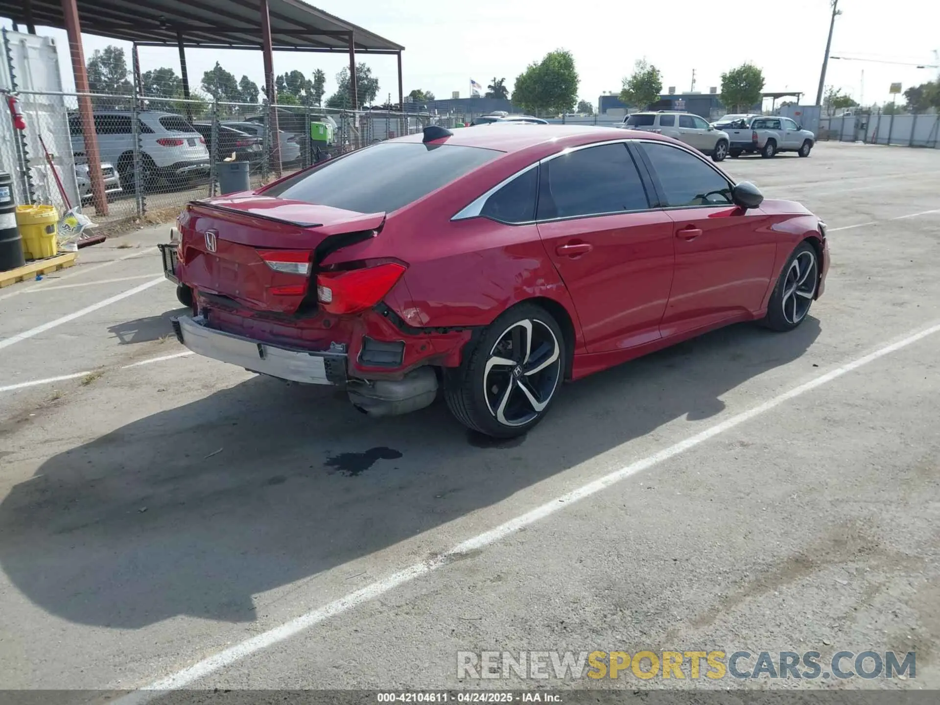 4 Фотография поврежденного автомобиля 1HGCV1F38MA043878 HONDA ACCORD 2021