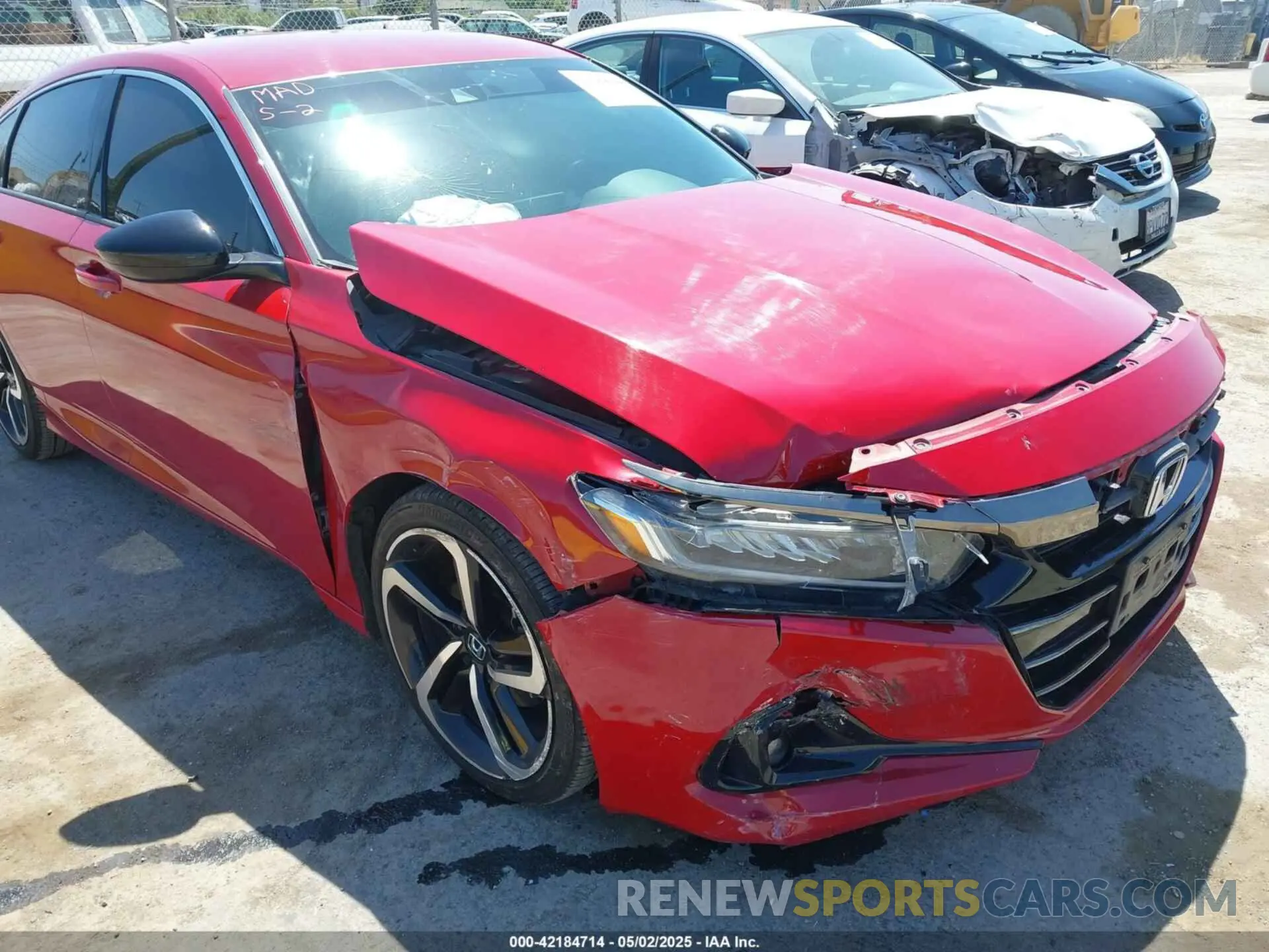6 Фотография поврежденного автомобиля 1HGCV1F38MA083572 HONDA ACCORD 2021