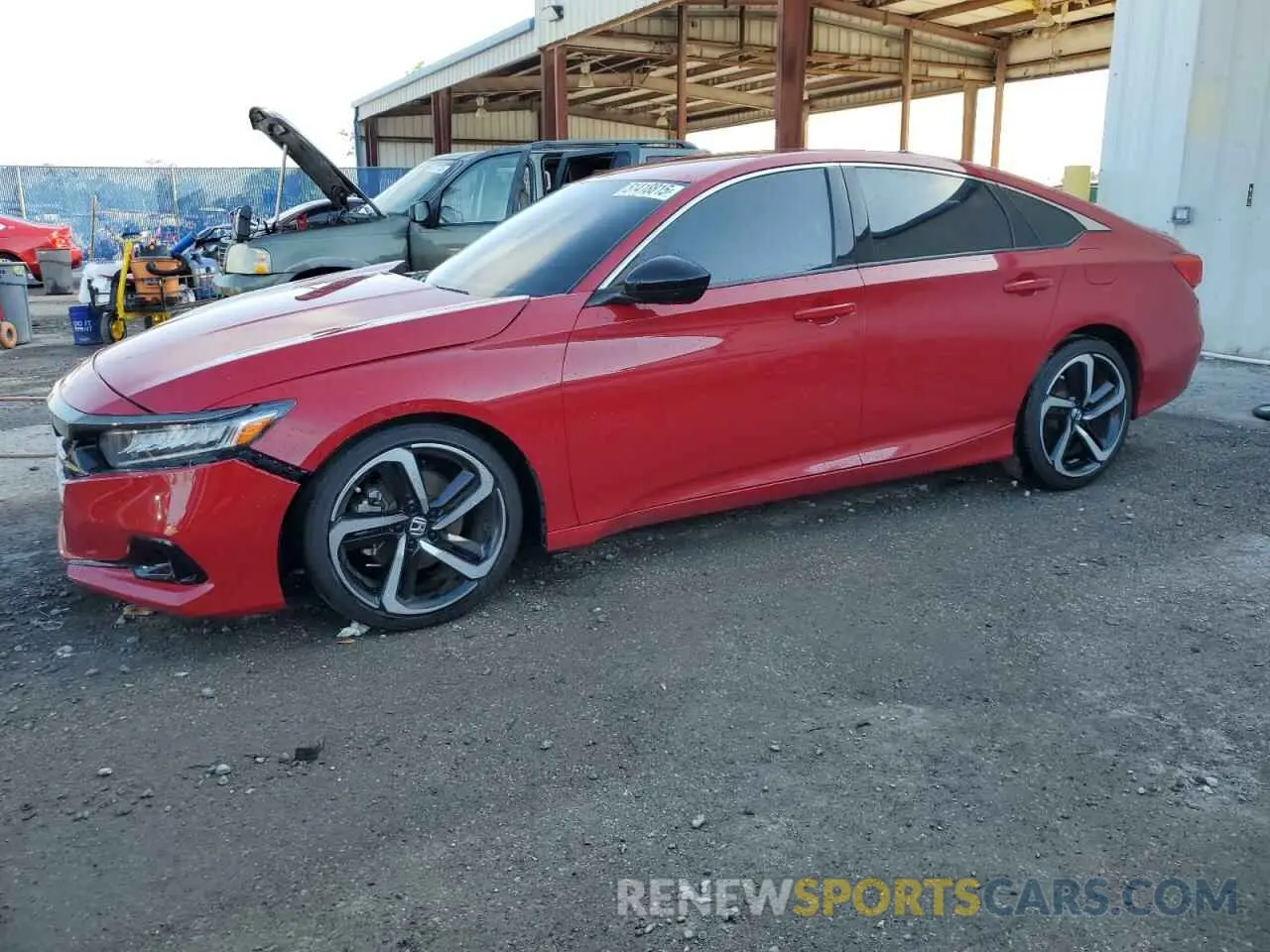 1 Photograph of a damaged car 1HGCV1F39MA054632 HONDA ACCORD 2021