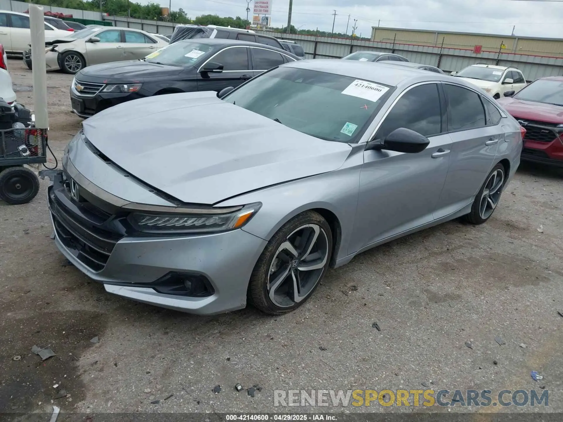 2 Photograph of a damaged car 1HGCV1F39MA073309 HONDA ACCORD 2021