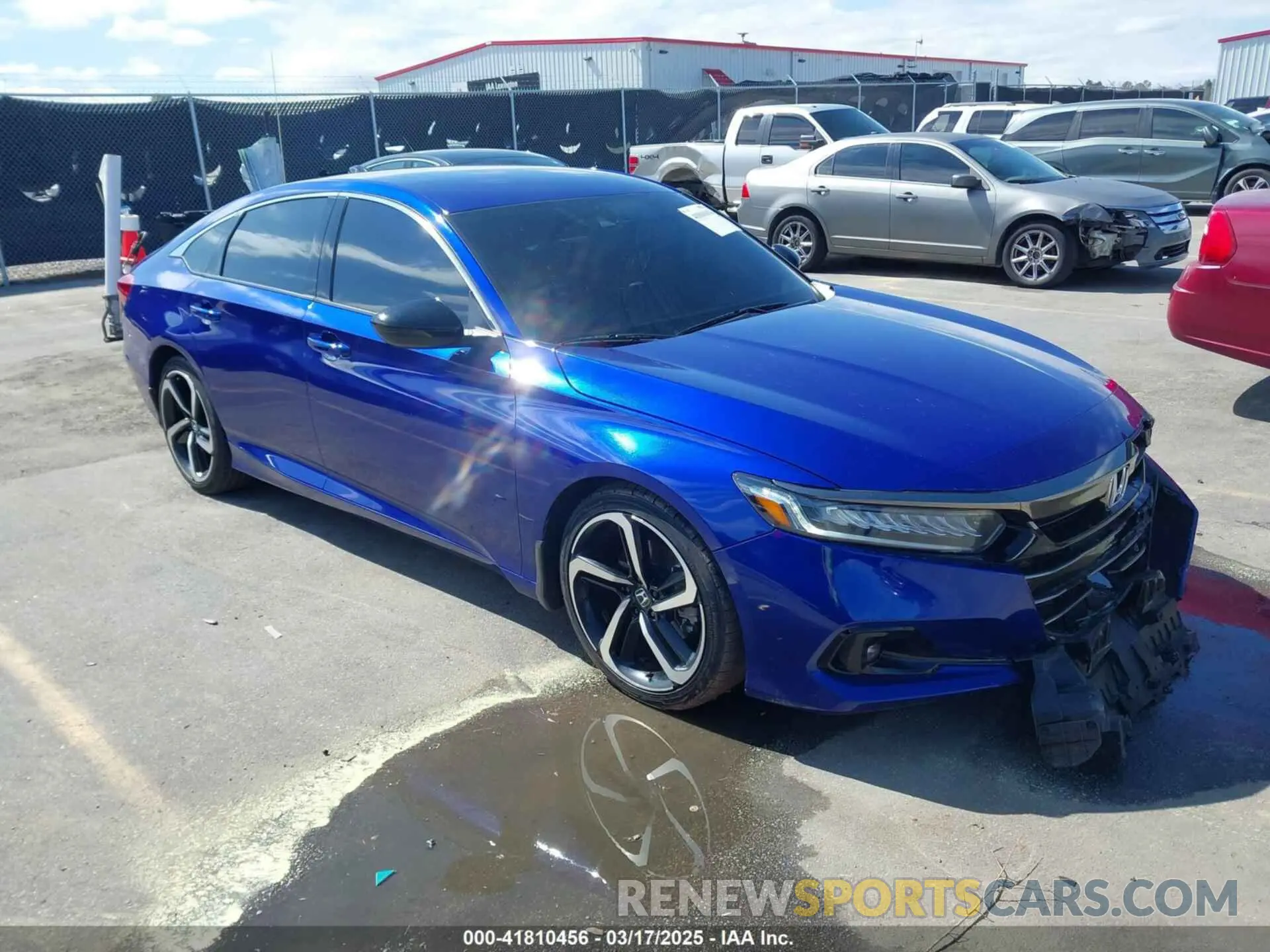 1 Photograph of a damaged car 1HGCV1F3XMA019551 HONDA ACCORD 2021