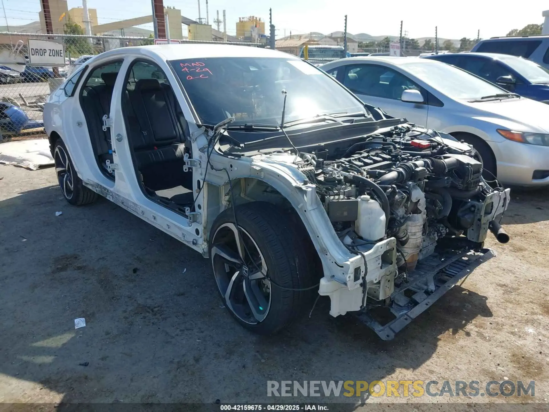 6 Фотография поврежденного автомобиля 1HGCV1F41MA009581 HONDA ACCORD 2021
