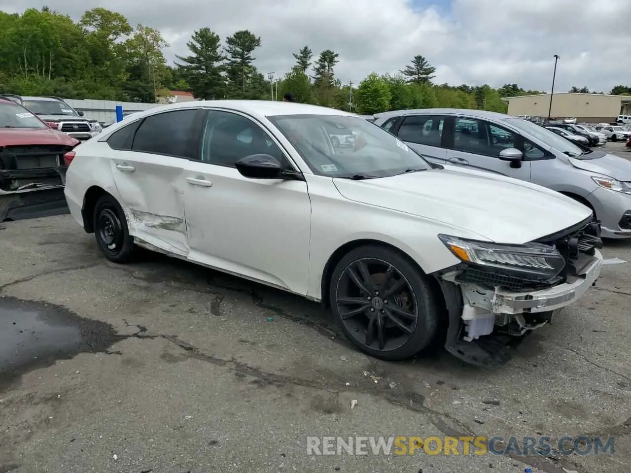4 Photograph of a damaged car 1HGCV1F41MA057954 HONDA ACCORD 2021