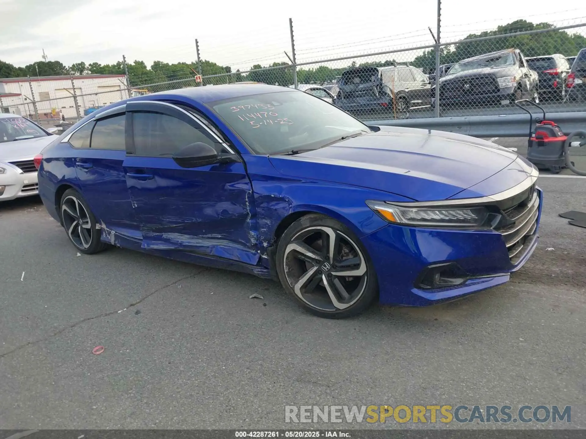 1 Photograph of a damaged car 1HGCV1F42MA114470 HONDA ACCORD 2021