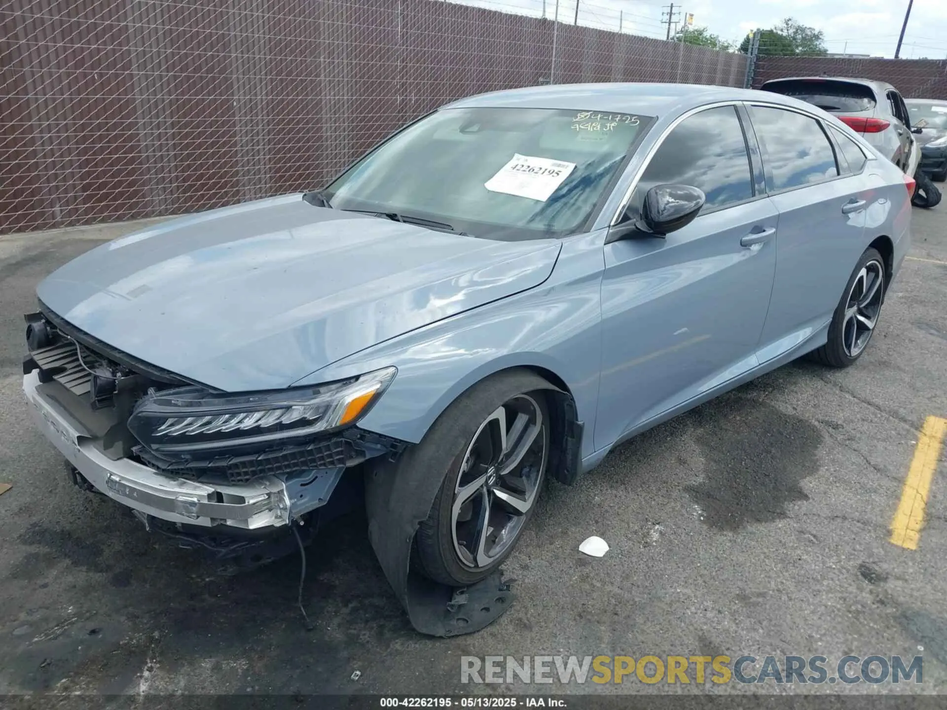 2 Photograph of a damaged car 1HGCV1F43MA018993 HONDA ACCORD 2021