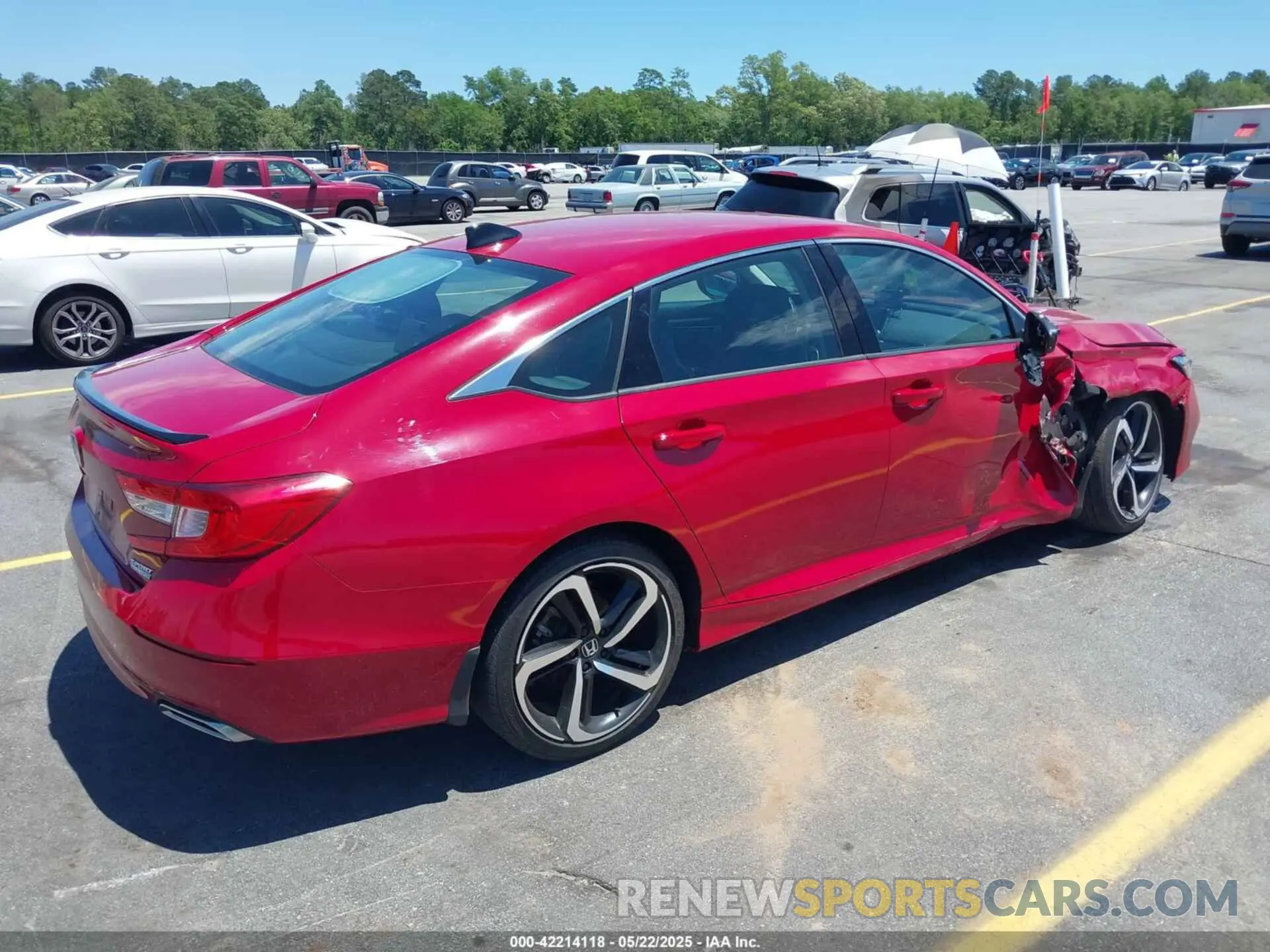 4 Фотография поврежденного автомобиля 1HGCV1F43MA053758 HONDA ACCORD 2021