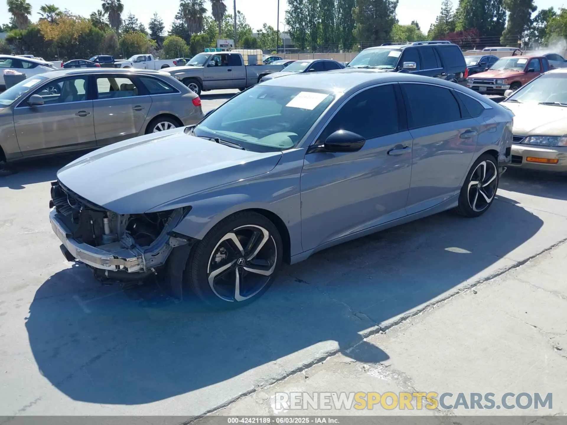 2 Photograph of a damaged car 1HGCV1F44MA006545 HONDA ACCORD 2021