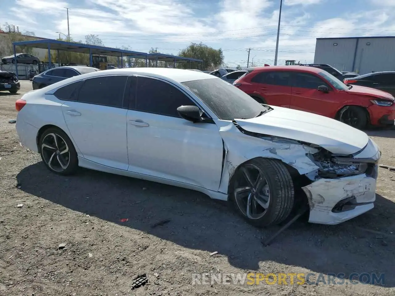 4 Photograph of a damaged car 1HGCV1F45MA086275 HONDA ACCORD 2021