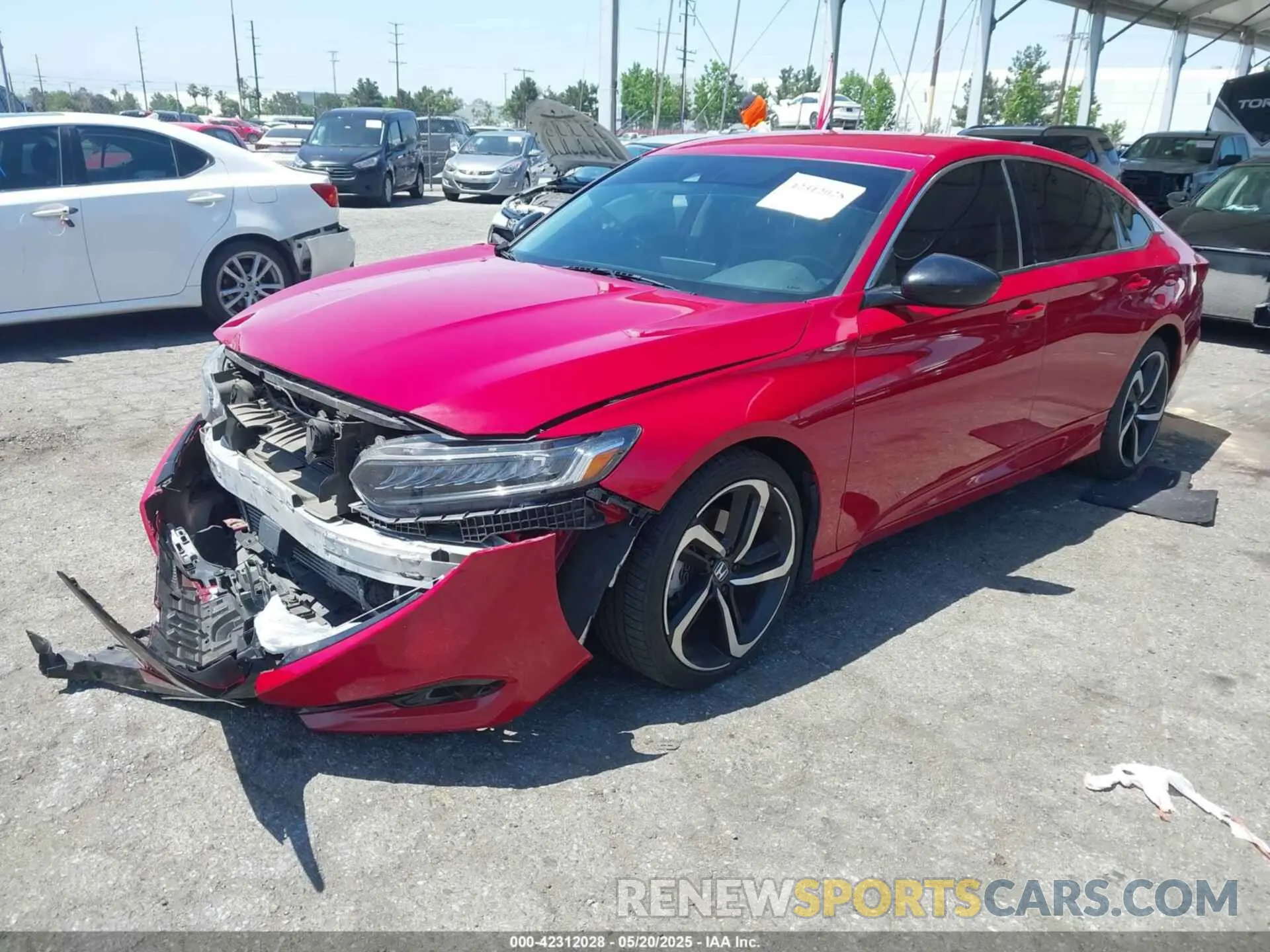 2 Photograph of a damaged car 1HGCV1F46MA062695 HONDA ACCORD 2021