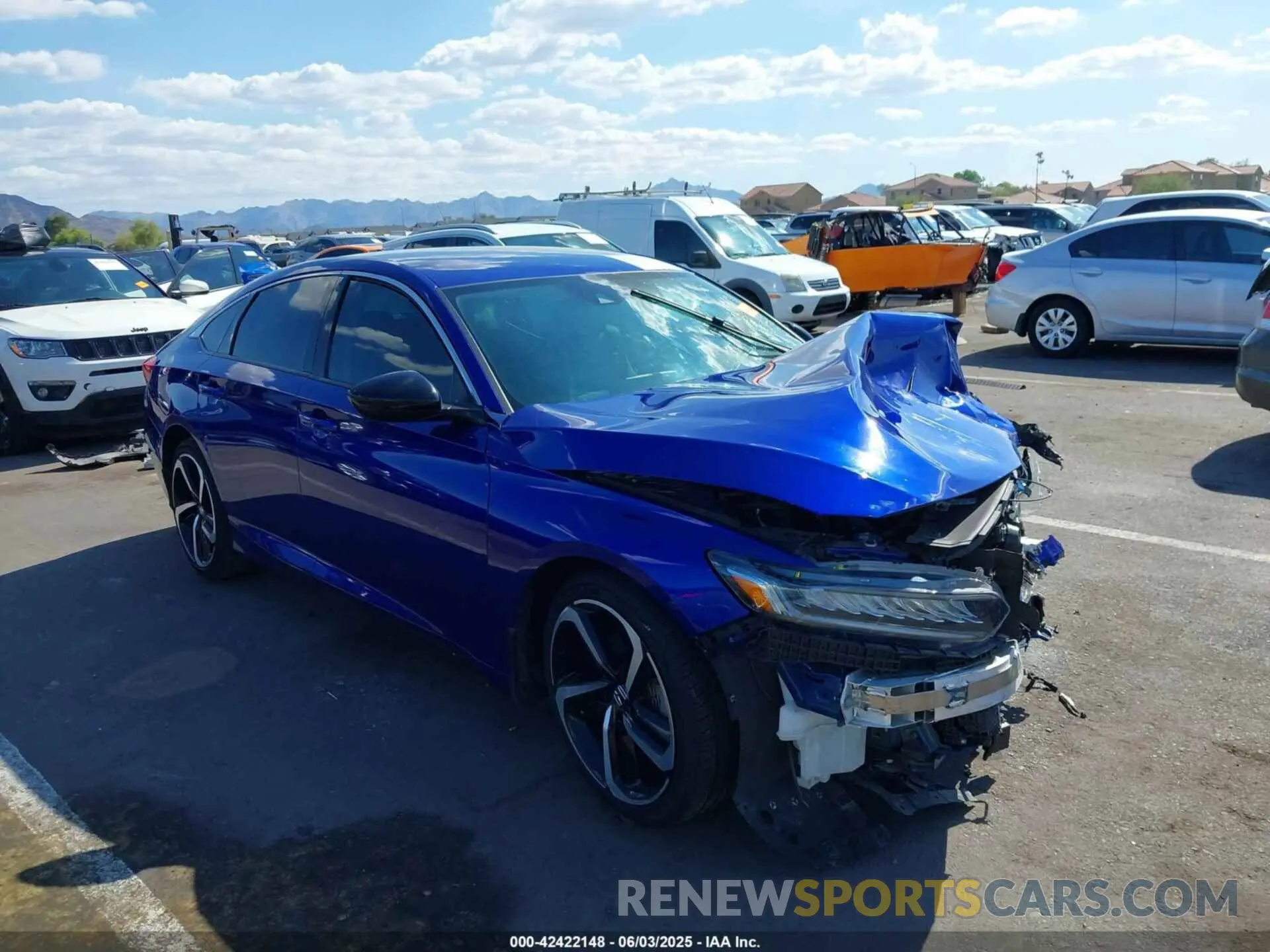 1 Photograph of a damaged car 1HGCV1F47MA001355 HONDA ACCORD 2021