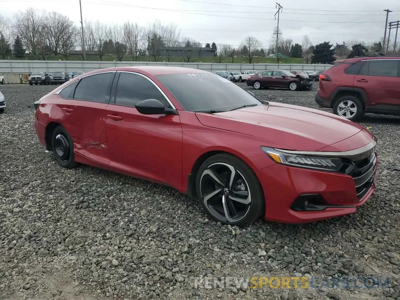 4 Photograph of a damaged car 1HGCV1F47MA026725 HONDA ACCORD 2021