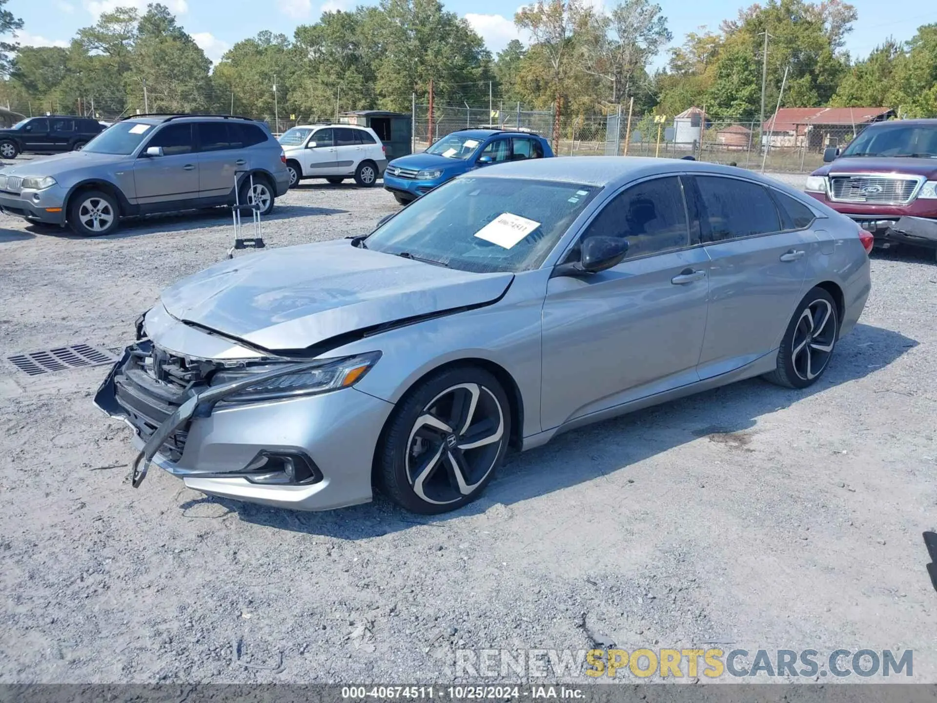 2 Photograph of a damaged car 1HGCV1F48MA043923 HONDA ACCORD 2021