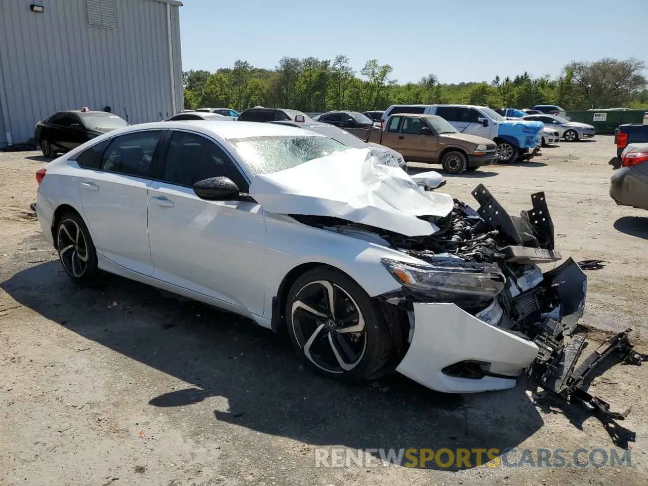 4 Фотография поврежденного автомобиля 1HGCV1F48MA057563 HONDA ACCORD 2021