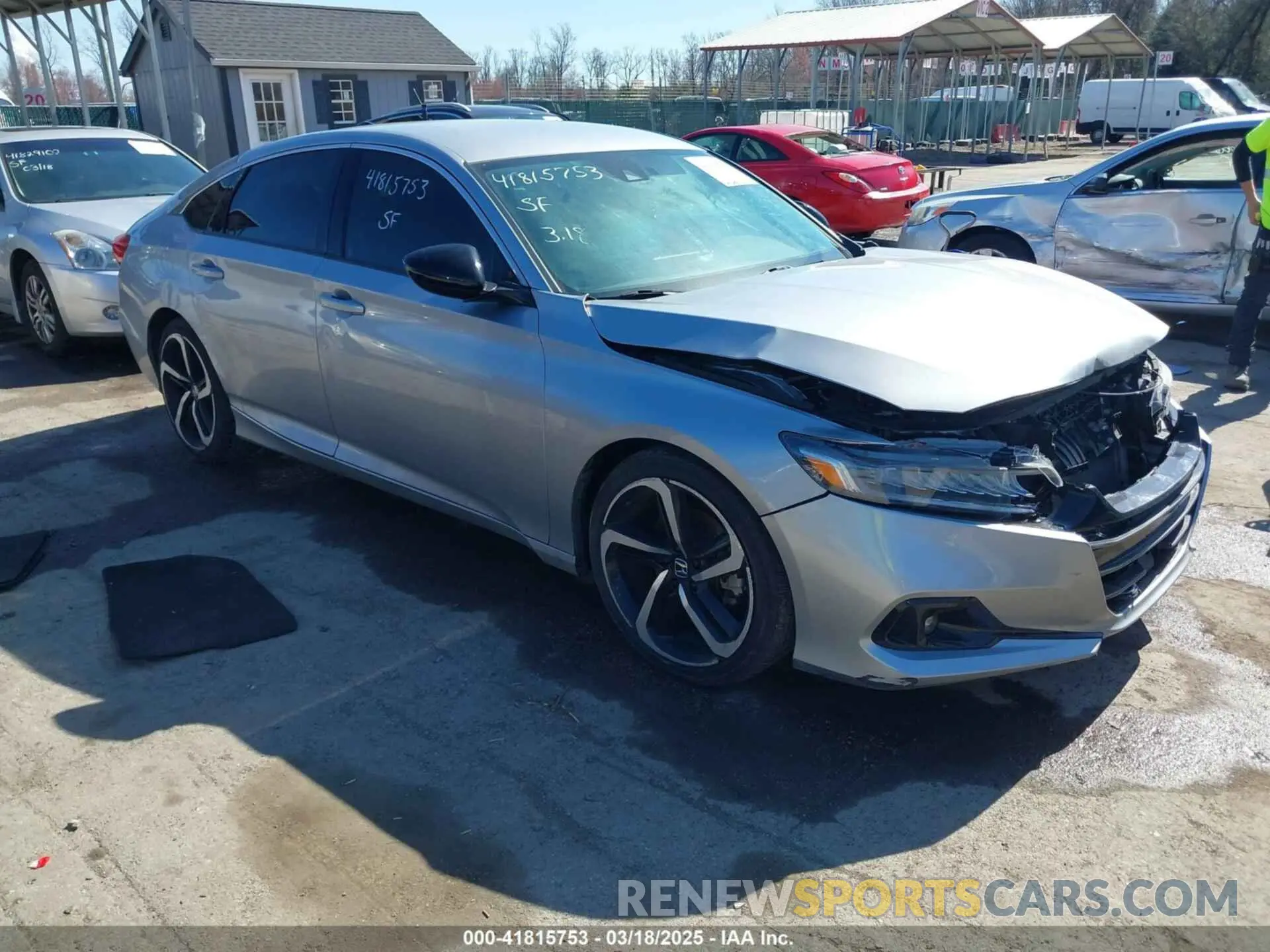 1 Photograph of a damaged car 1HGCV1F48MA068238 HONDA ACCORD 2021